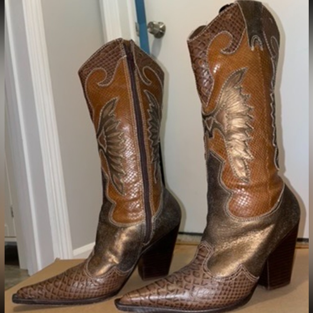Para Raio VINTAGE Women’s Leather Cowgirl Boots SIZE 9. GREAT CONDITION! 🤠